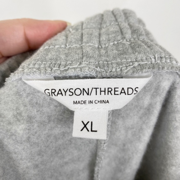 NWT Grayson Threads Wide Leg Cargo Sweatpants XL Gray - Picture 11 of 13